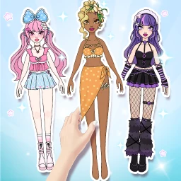 Magic Paper Dolls Dress Up DIY