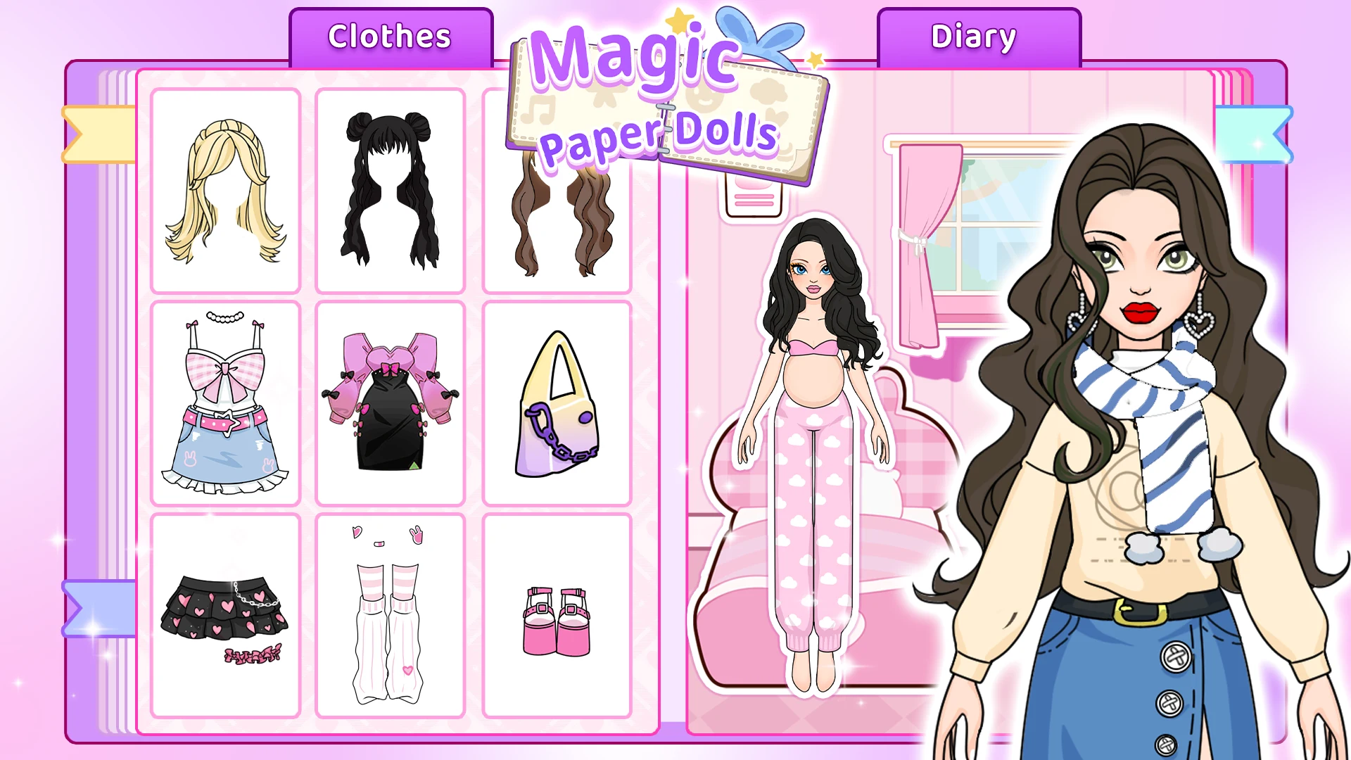 Magic Paper Dolls Dress Up DIY screenshot